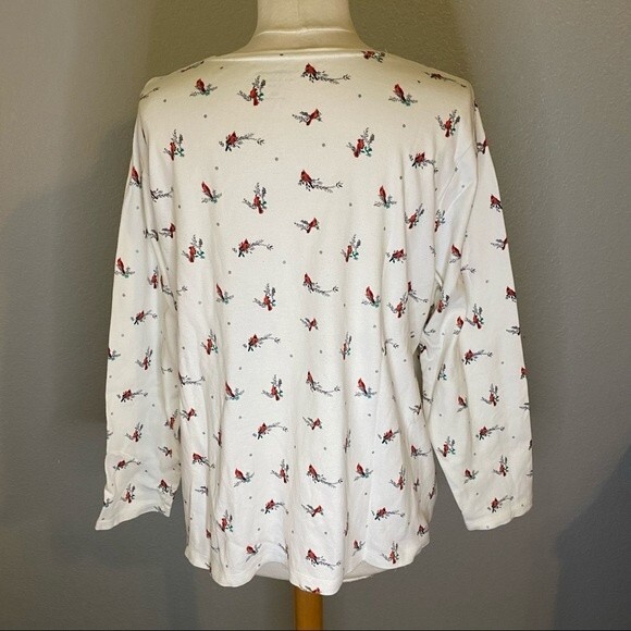 Women’s 2X Cardinal Crewneck  T-shirt by Croft and Barrow - Picture 2 of 3